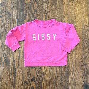 Vibrant Pink Kids Sweatshirt with Bold Print